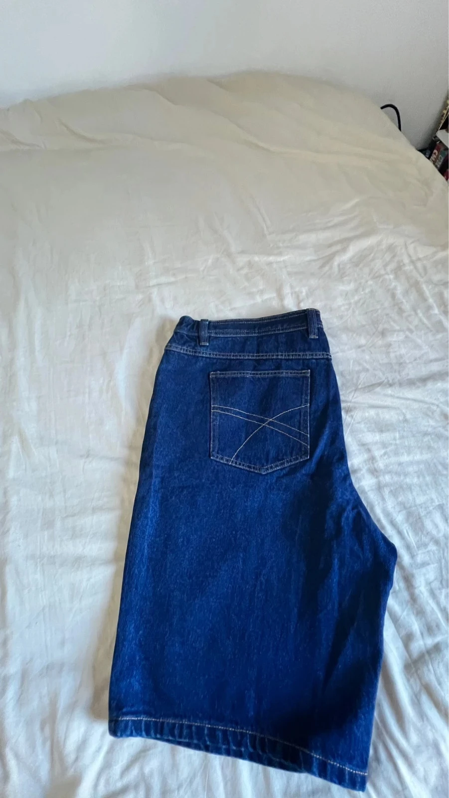 Short de mezclilla azul oscuro. – photo 4